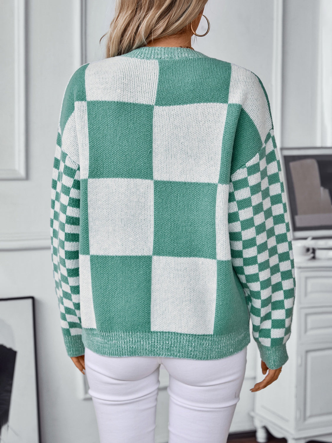 Mixed Checkers Sweater