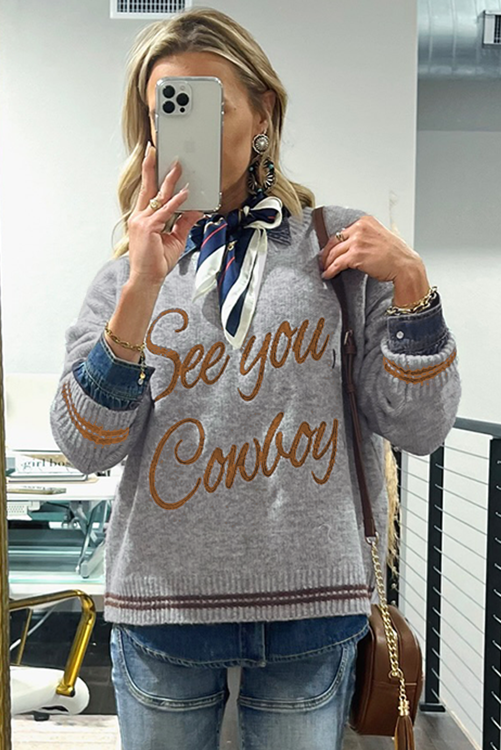 See You Cowboy Sweater