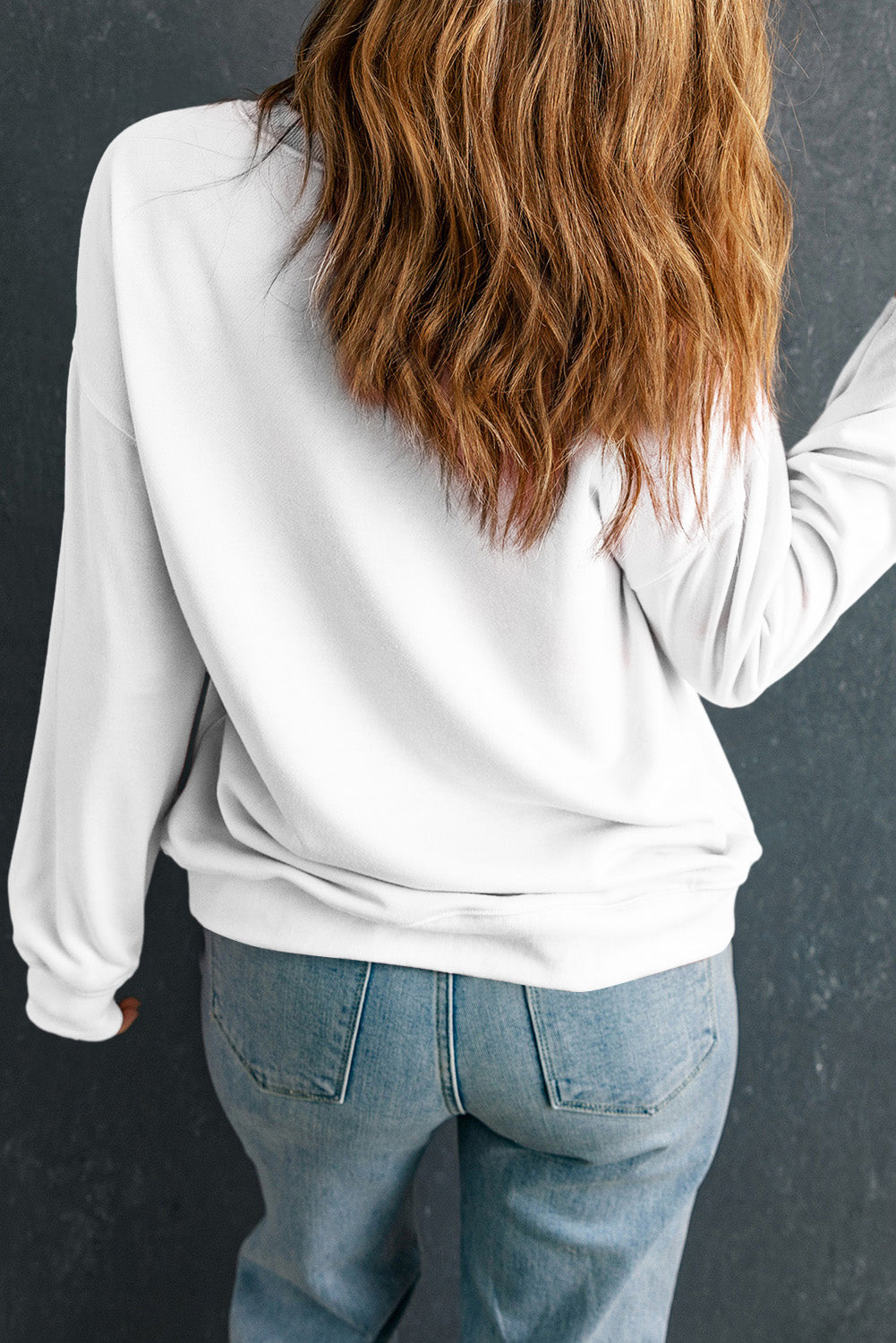 White Floral Pumpkin Sweatshirt