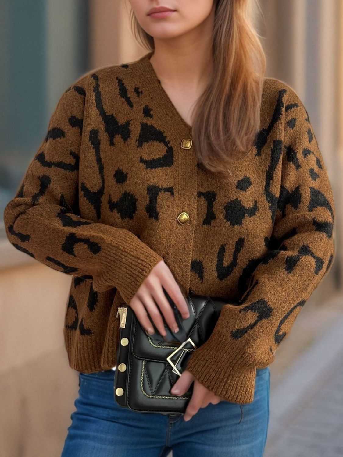 Leopard Button Up Cardigan