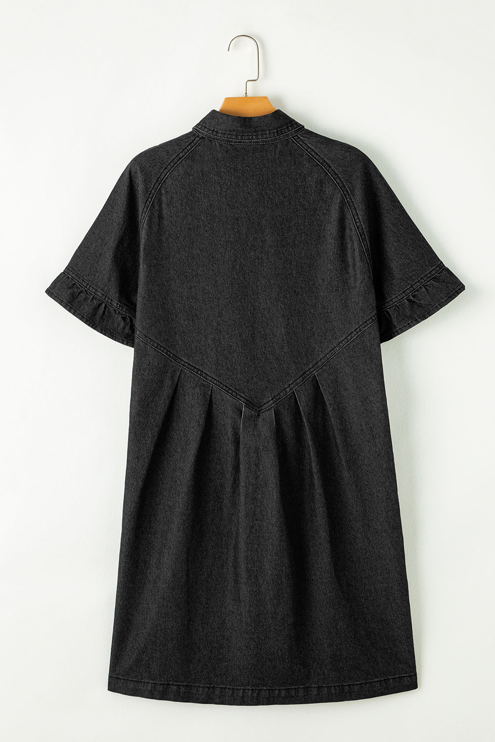 Black Denim Shirt Dress