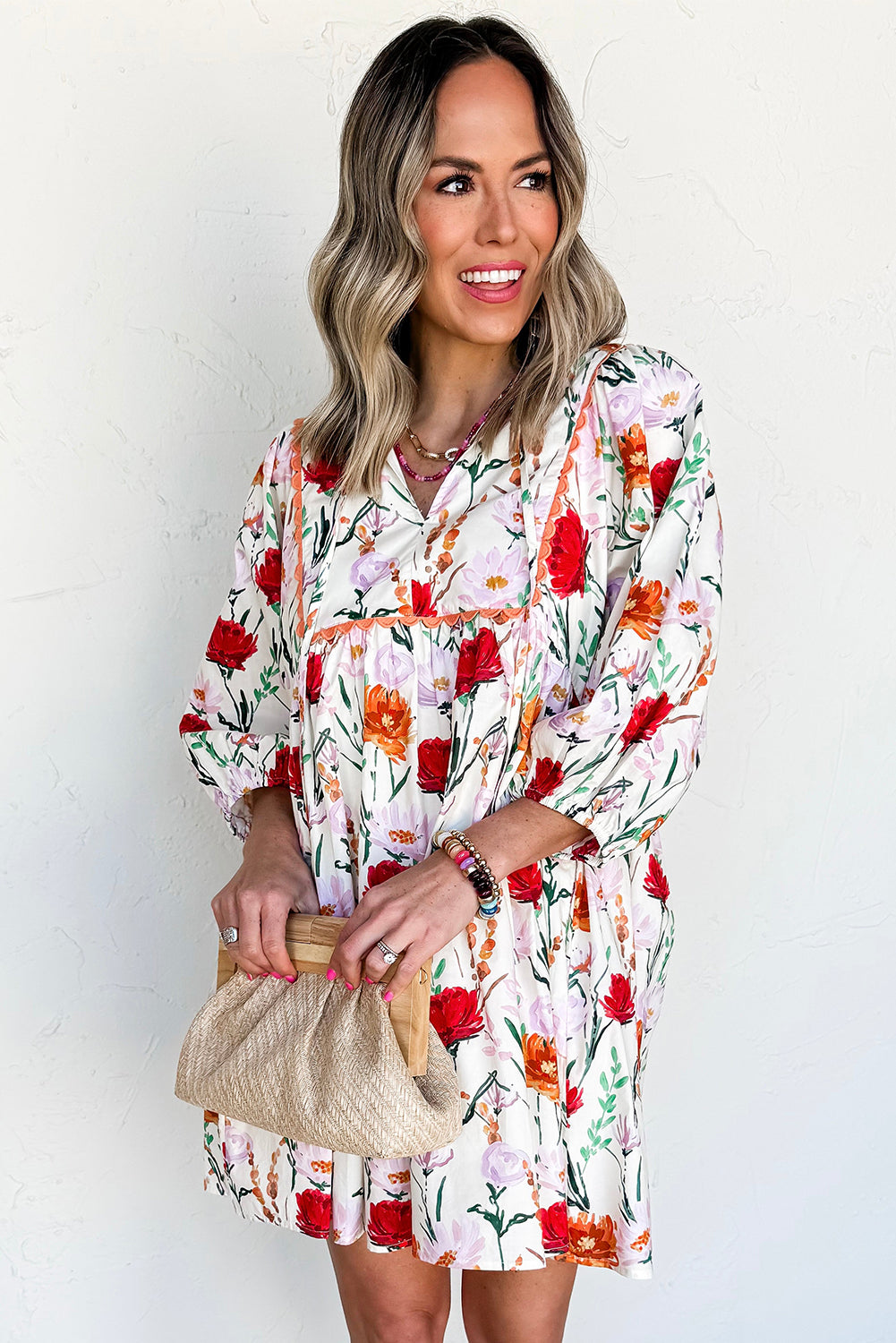 Red Poppy Ricrac Dress