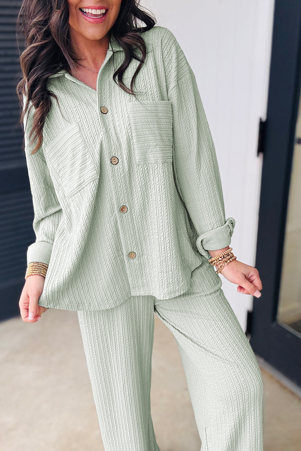 Clearly Aqua Shirt and Pants Set