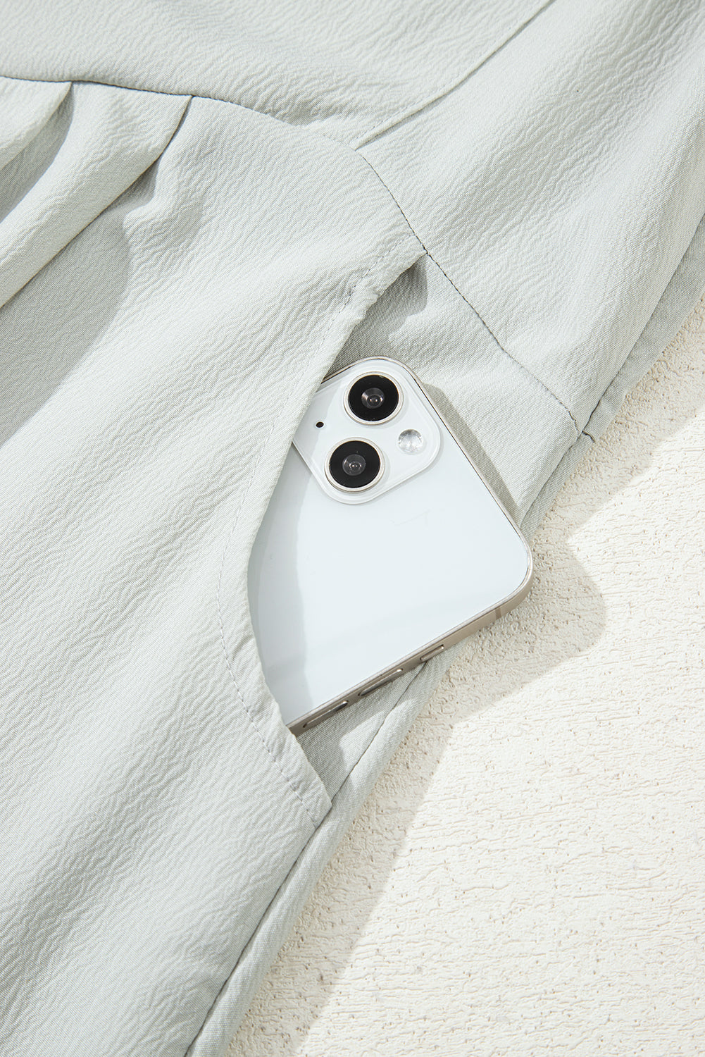 Light Grey Pocket Overall Dress
