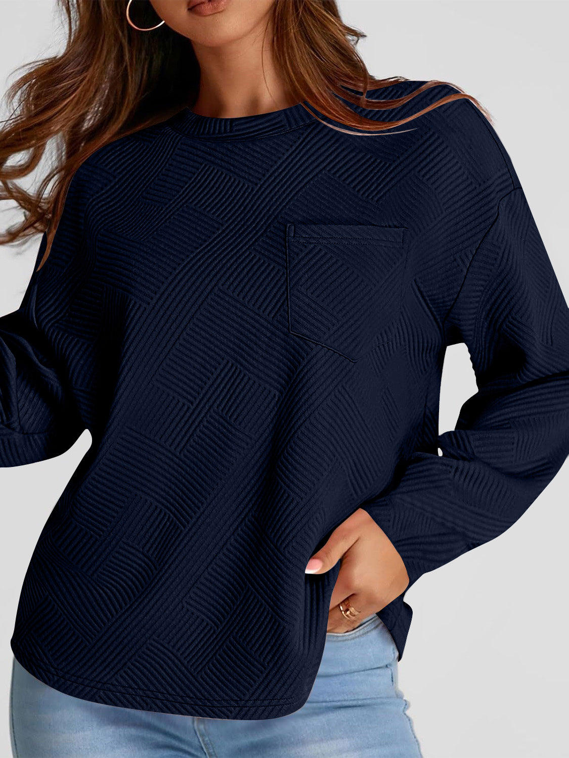 Everyday Textured Sweatshirt