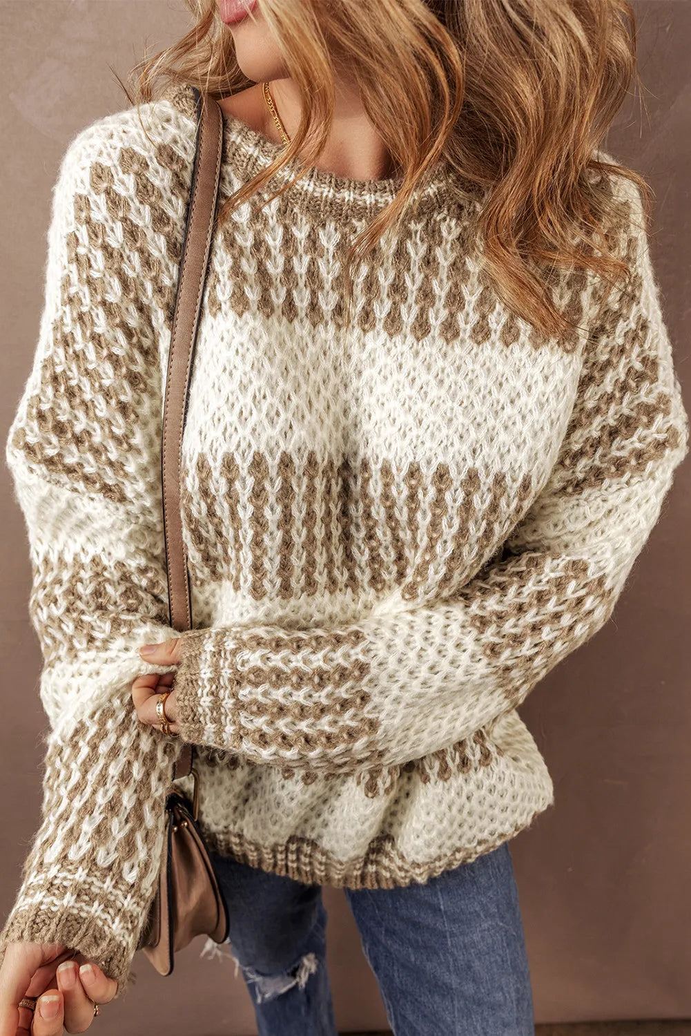 Brown Stripe Sweater