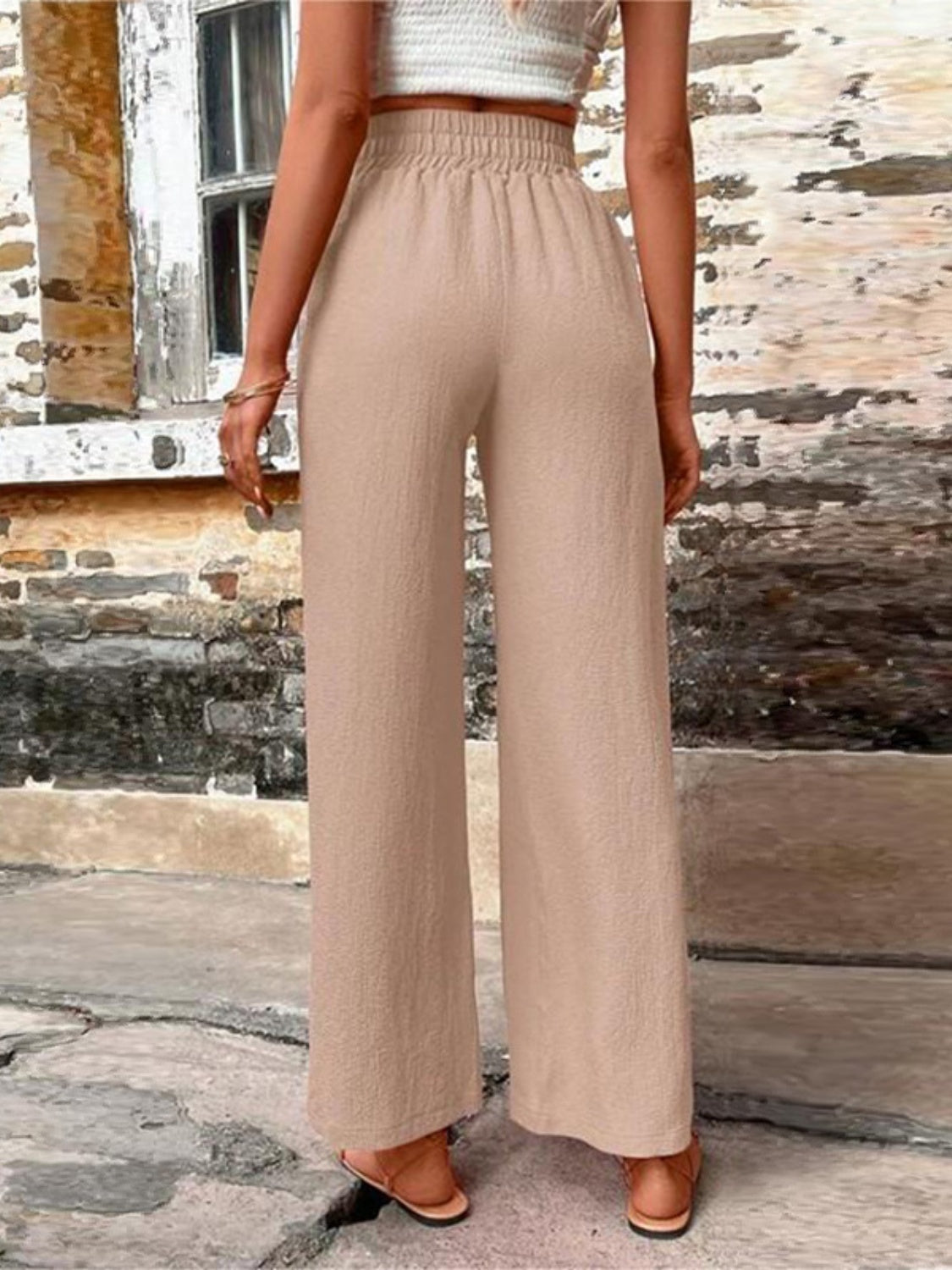 High Waist Wide Leg Pants