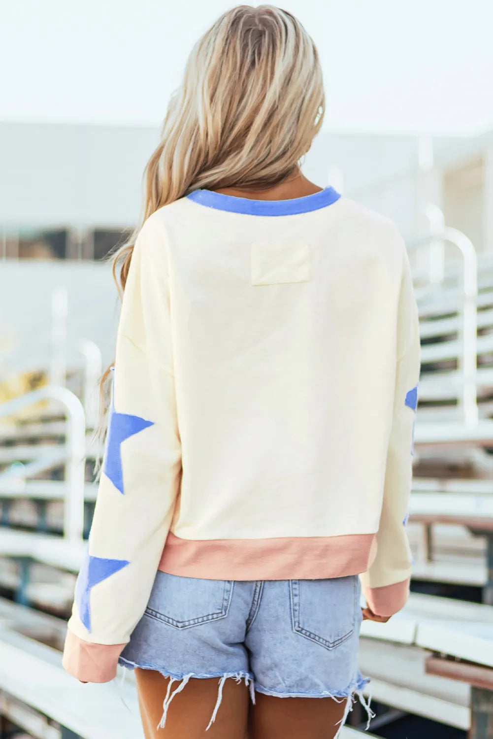 Star Contrast Sweatshirt