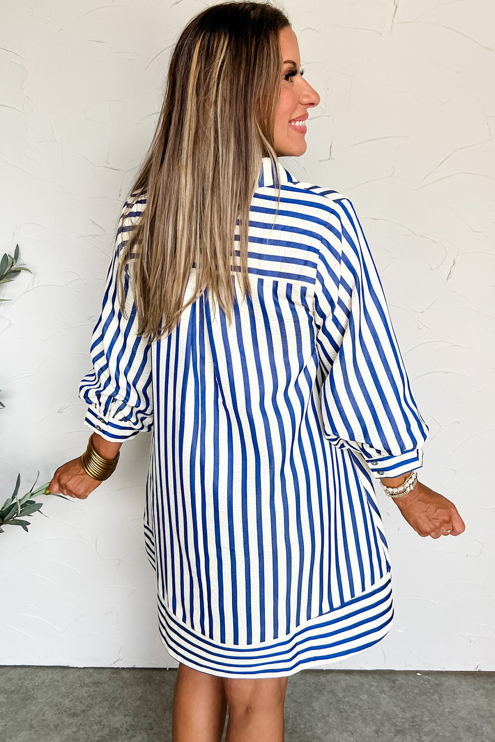 Parker Striped Mini Dress (Back-order Estimated Shipping Date: 09/09/2025)