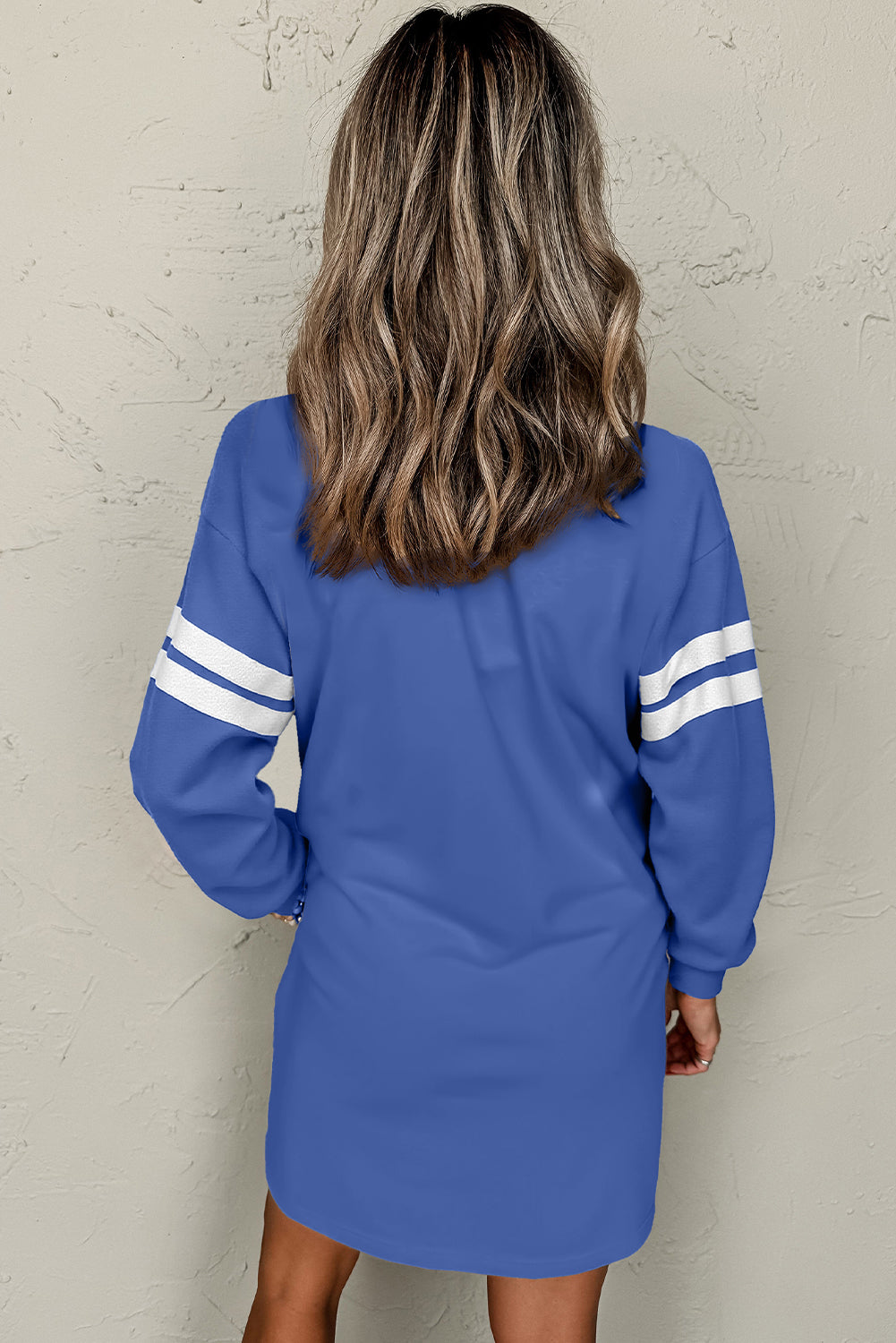 Varsity Stripe Loose Mini Dress