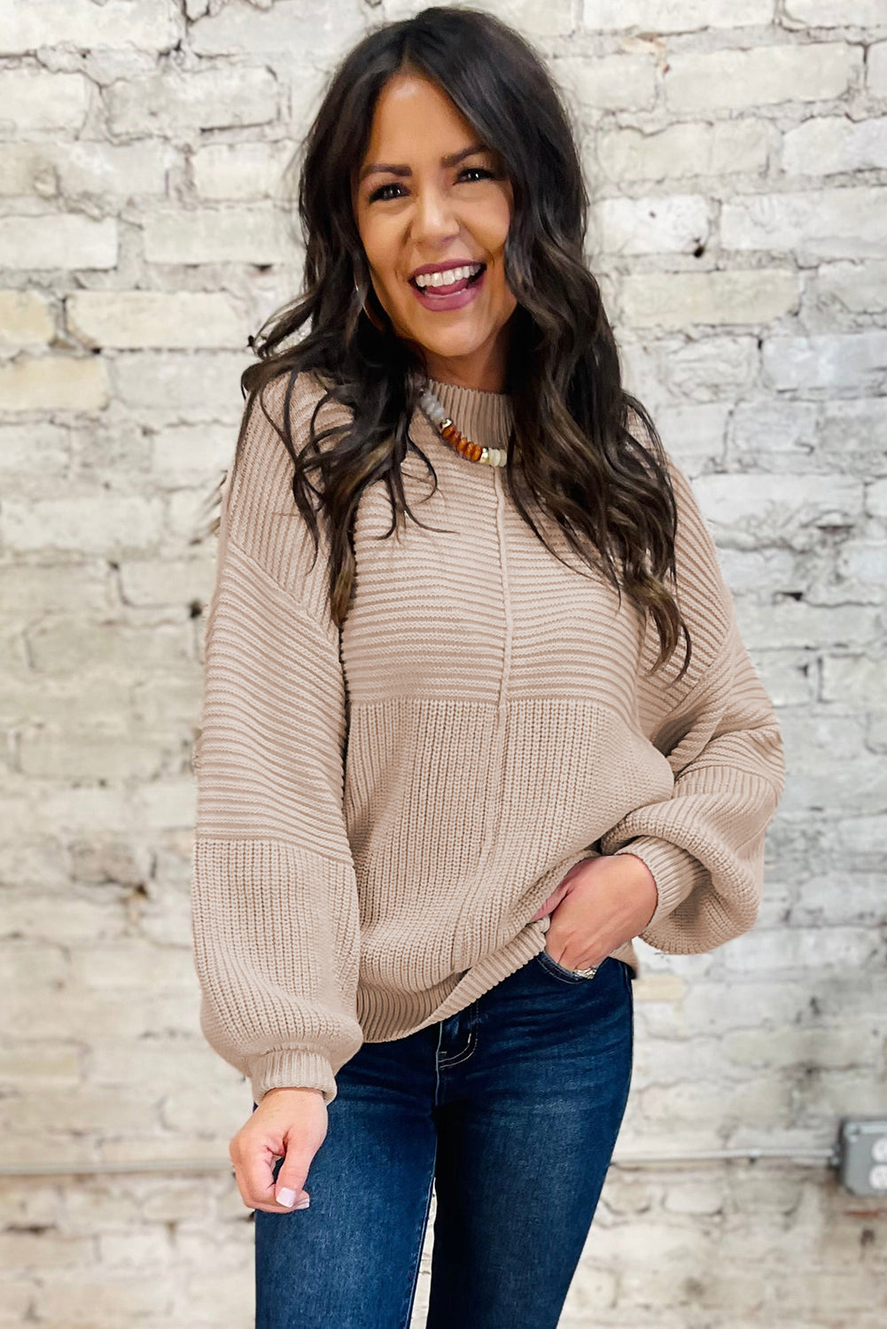 Allie Mixed Texture Sweater