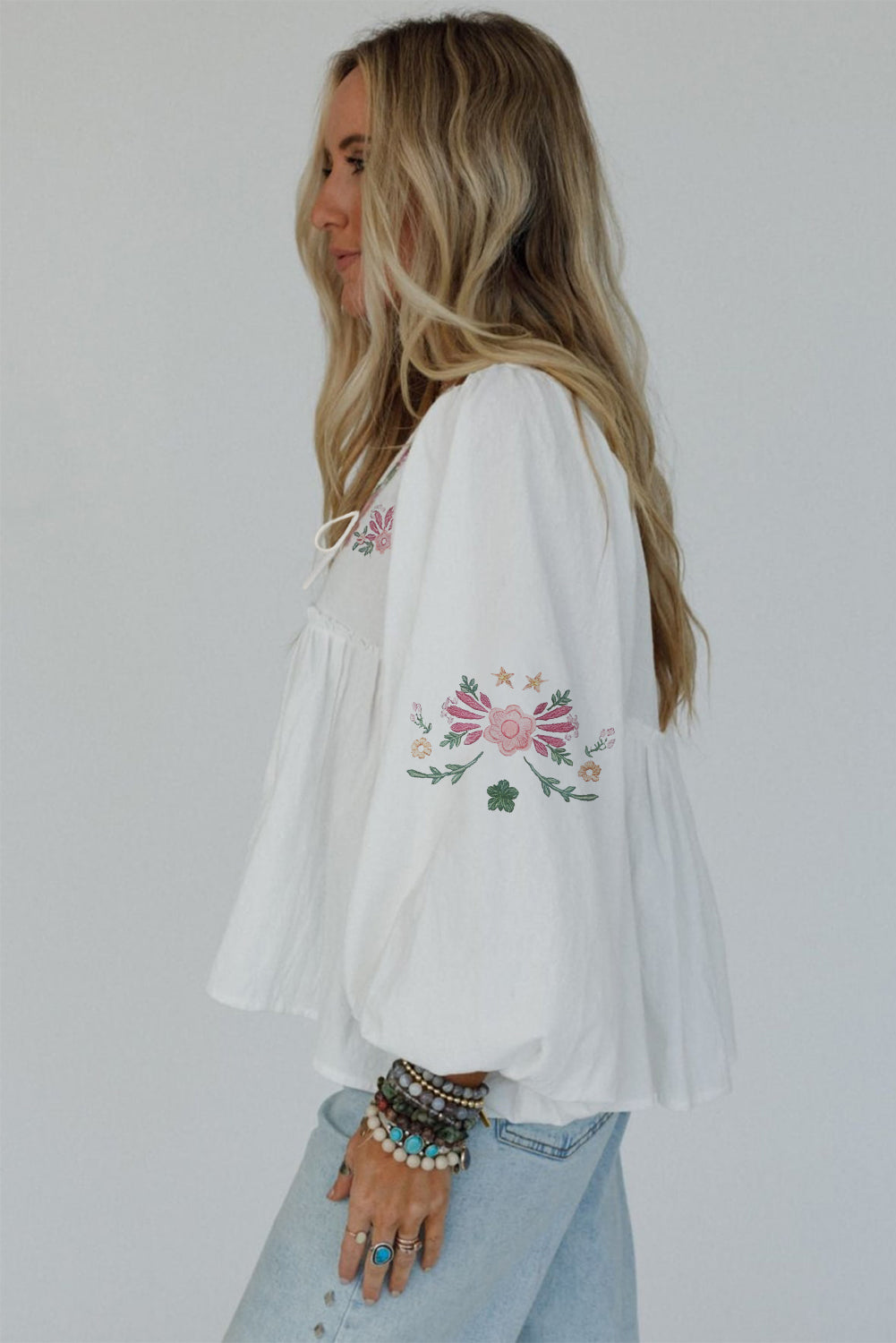 Flowy Flower Babydoll Top