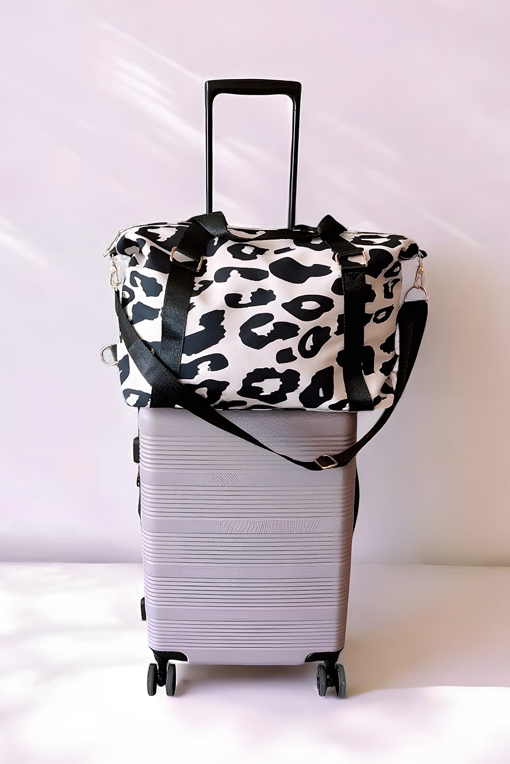 Black Leopard Tote Bag