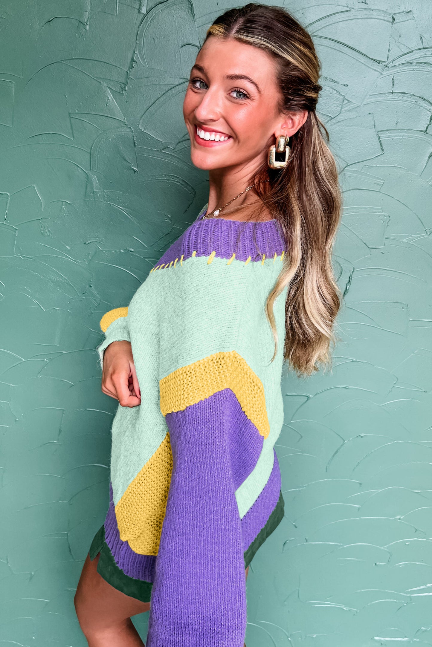 Splash of Fun Colorblock Sweater