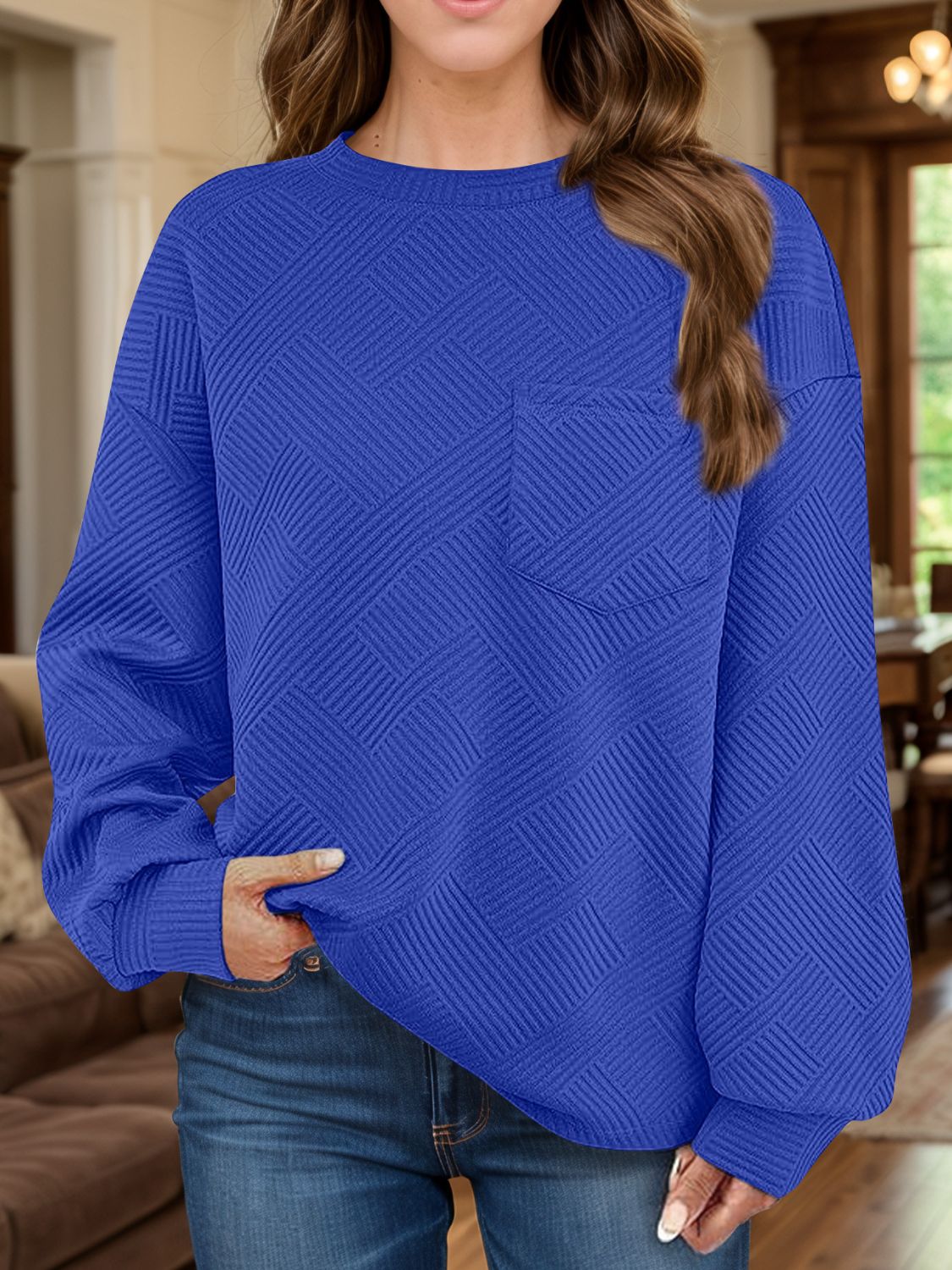 Everyday Textured Sweatshirt