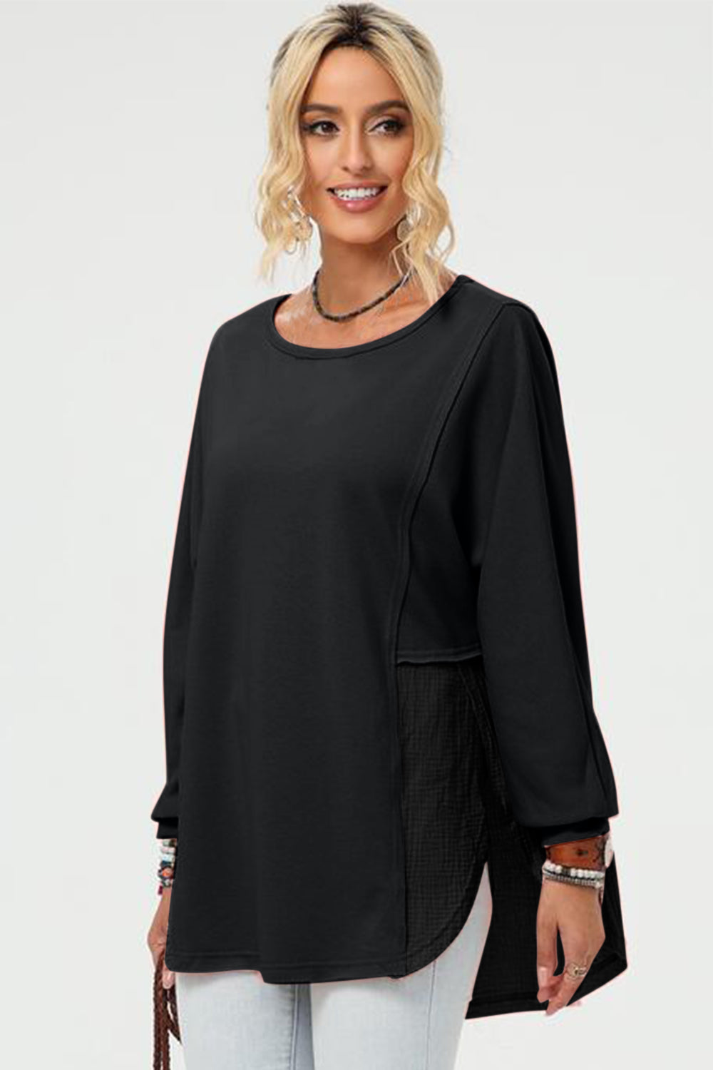 Everyday Long Sleeve High-Low Top