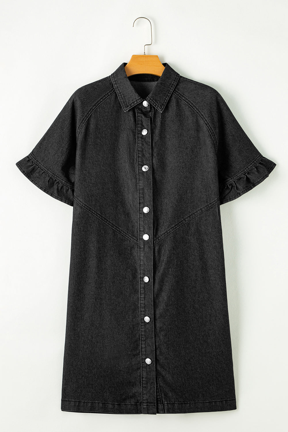 Black Denim Shirt Dress