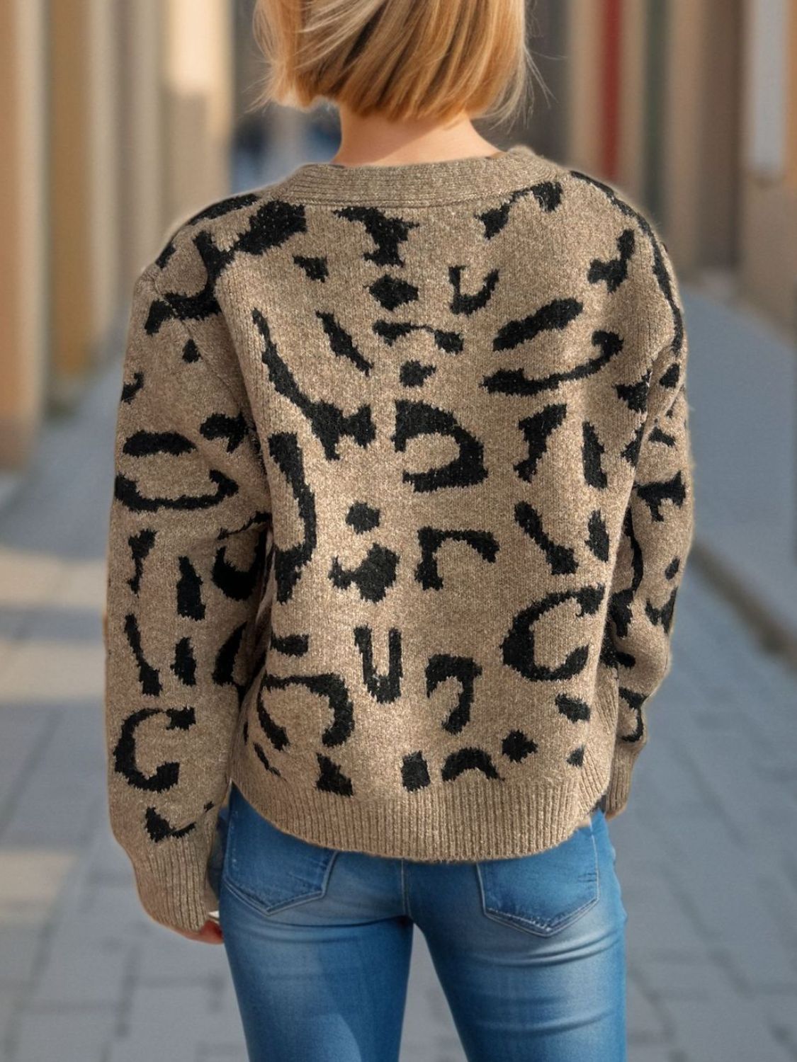 Leopard Button Up Cardigan
