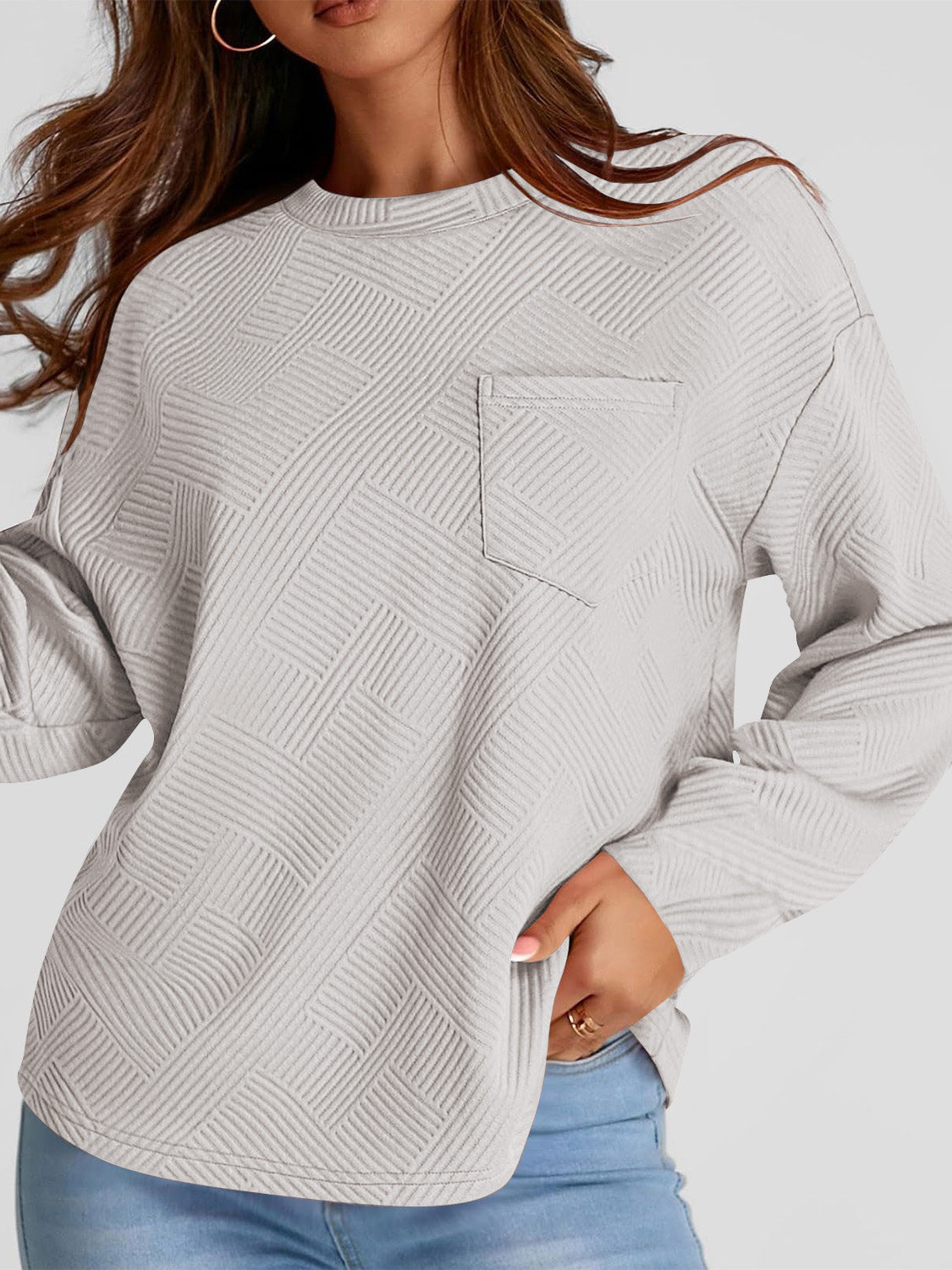Everyday Textured Sweatshirt