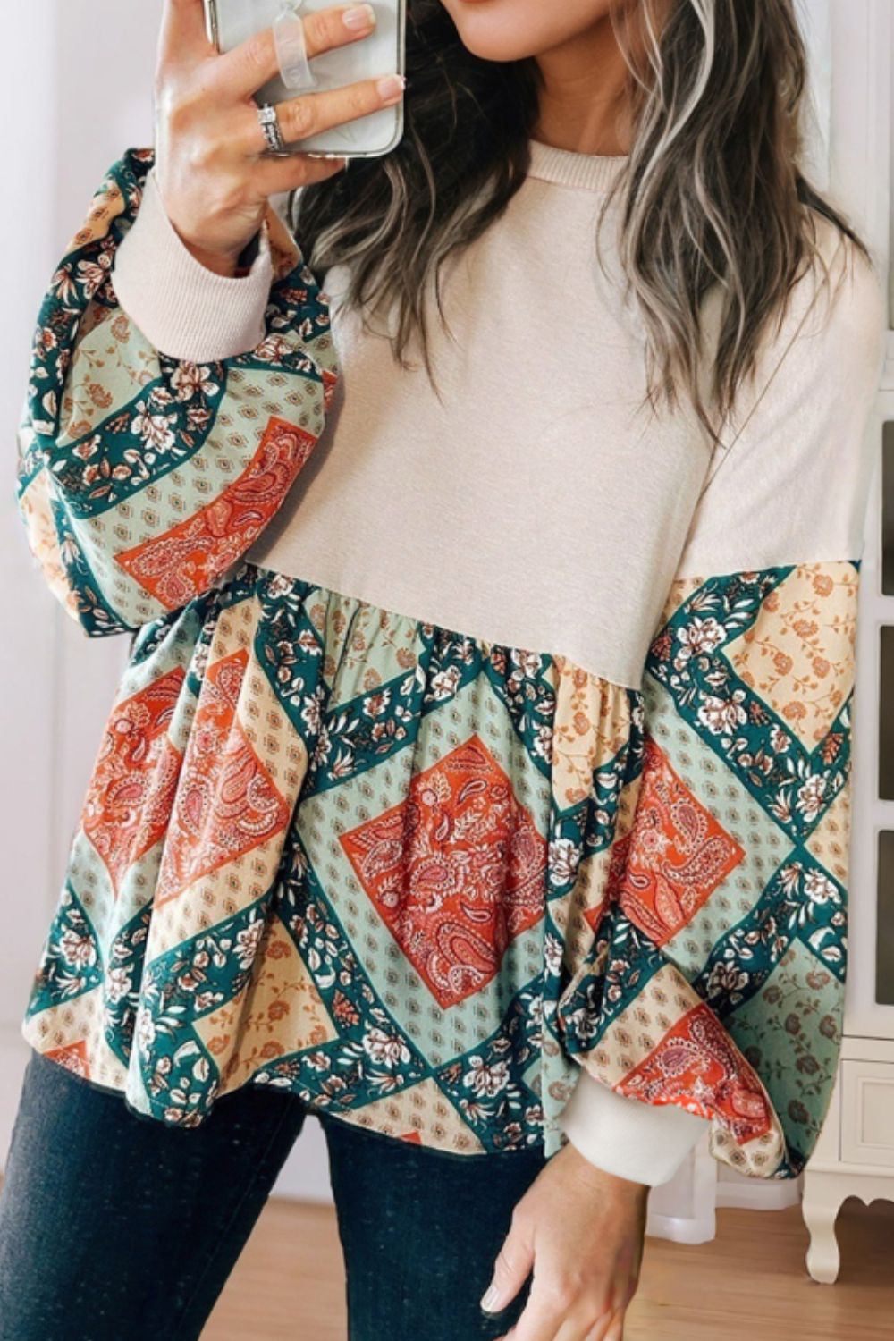 Boho Long Sleeve Blouse