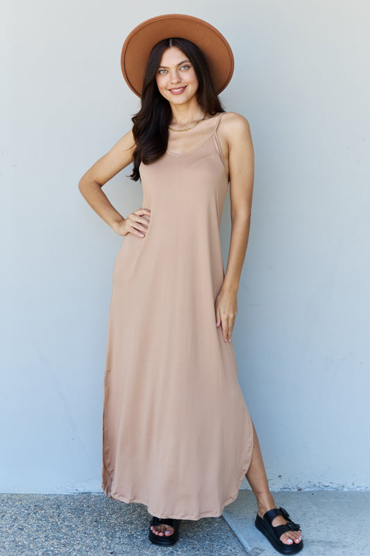 Good Energy Side Slit Maxi Dress