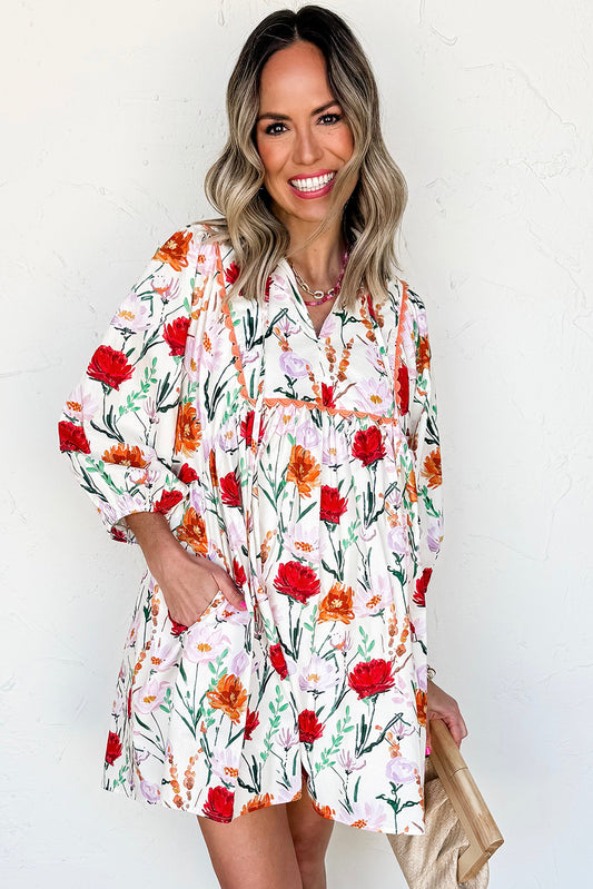 Red Poppy Ricrac Dress