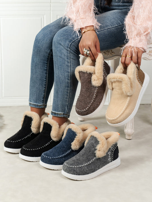 Furry Suede Sneakers