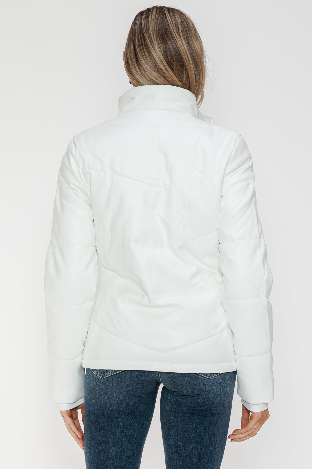 Pocketed Zip Up Puffer Jacket