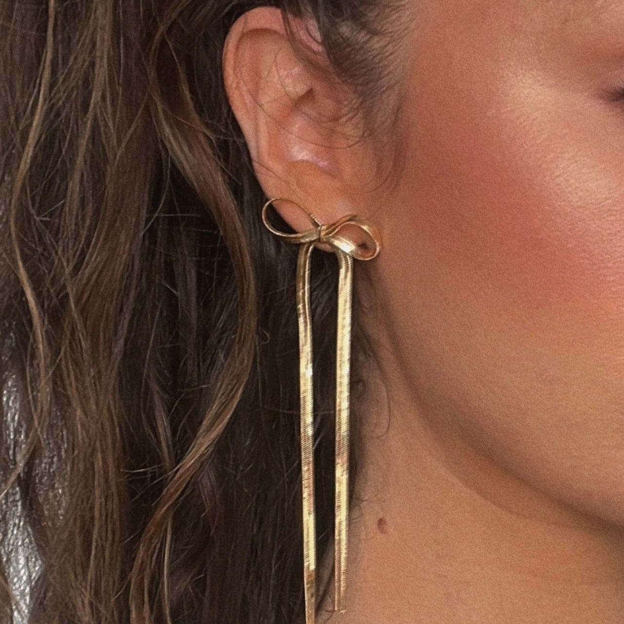 Bow Bar Earrings