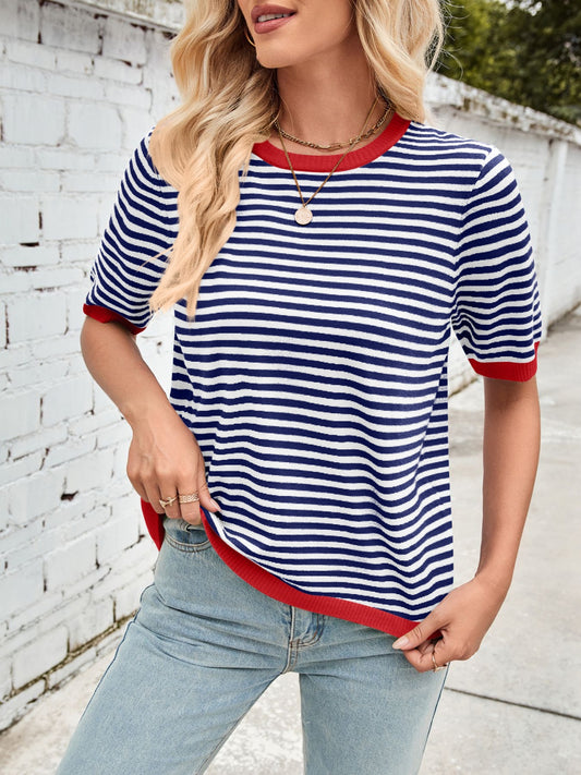 Lovelet Striped Contrast Top