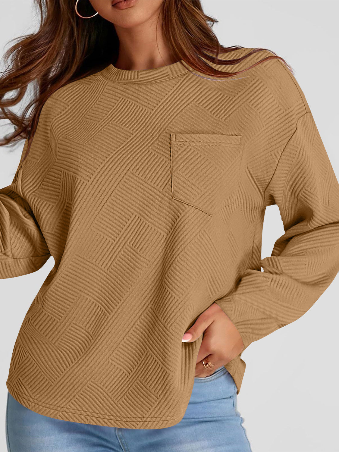 Textured Sweatshirt