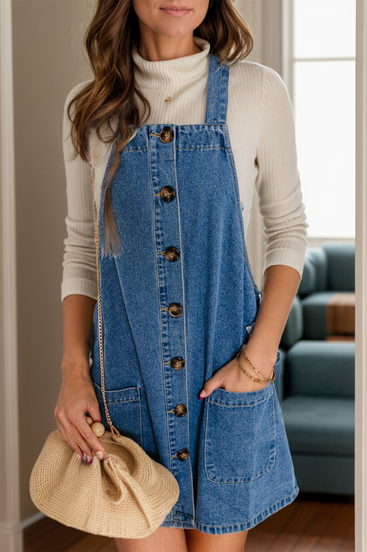 Denim Overall Dress