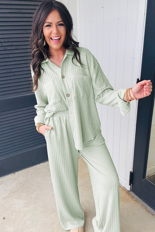 Clearly Aqua Shirt and Pants Set