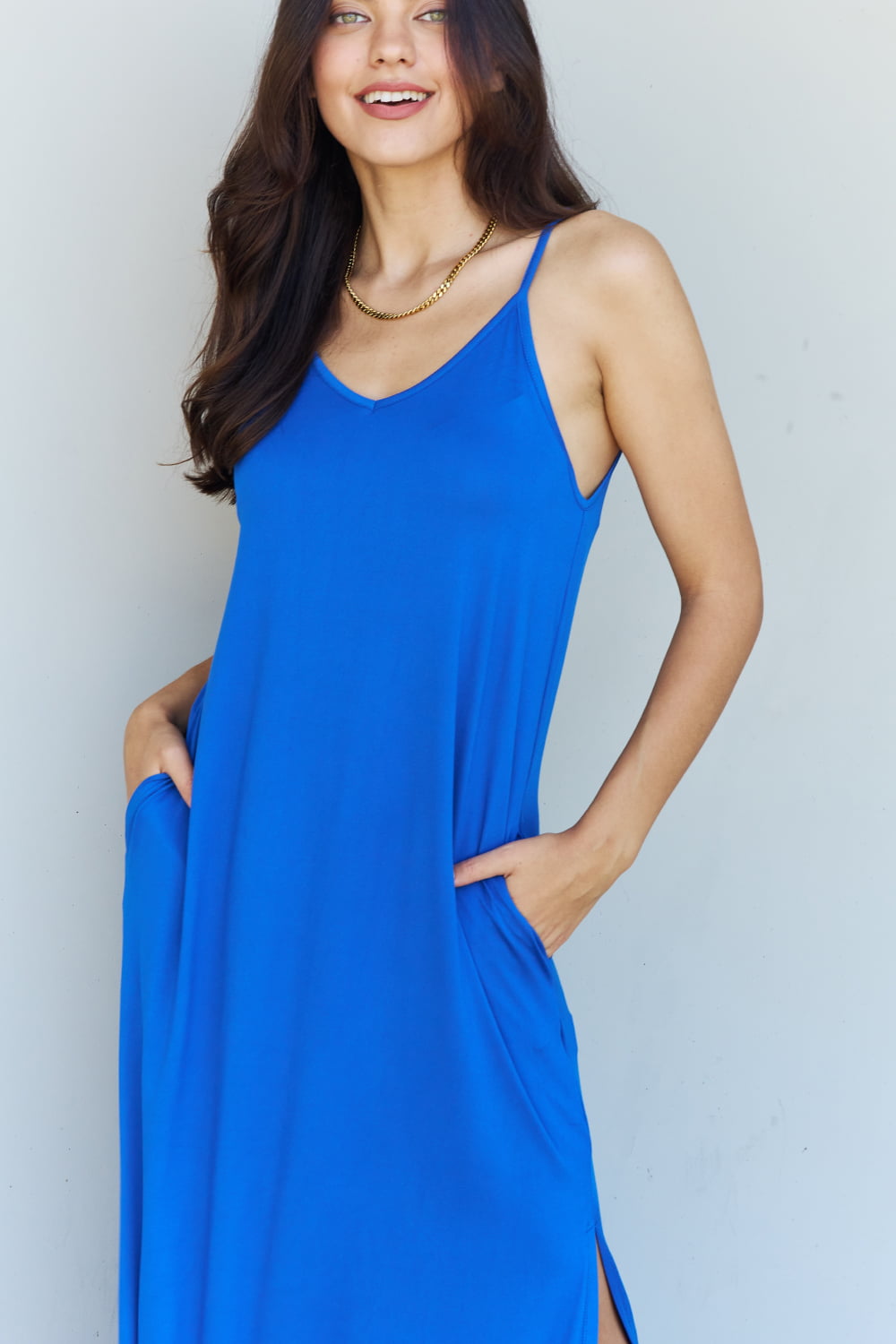 Good Energy Side Slit Maxi Dress