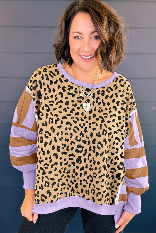 Leopard Love Plus Size Sweatshirt