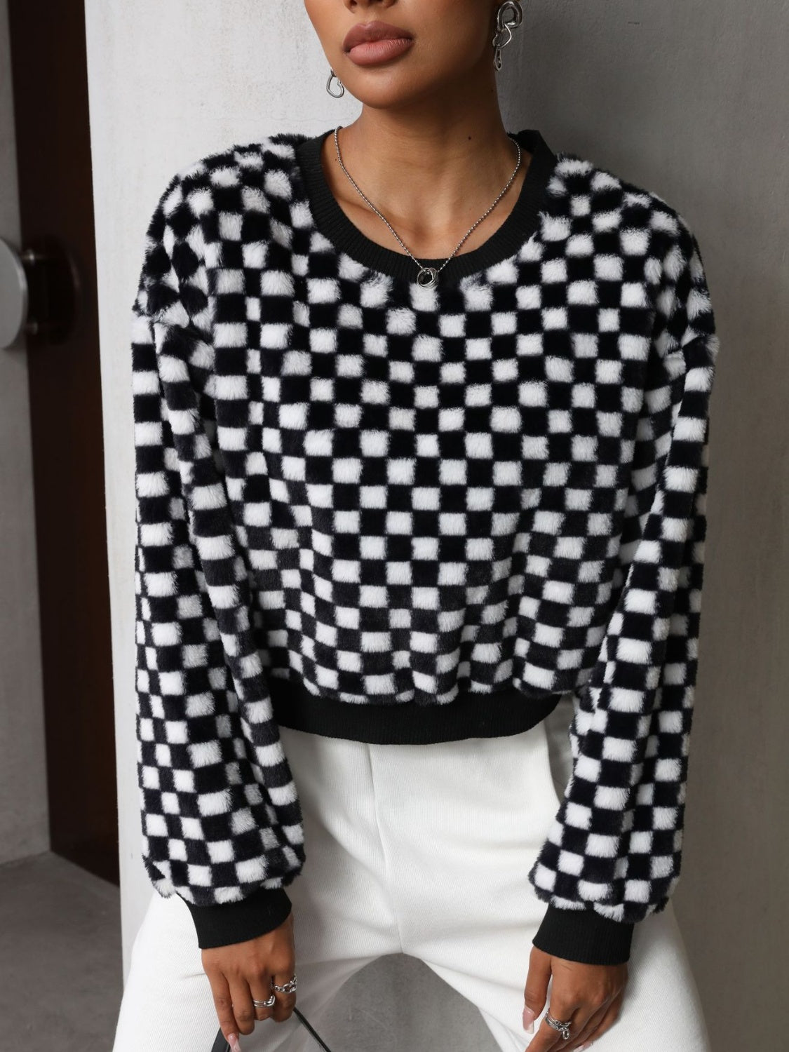 Checkerboard Sweatshirt