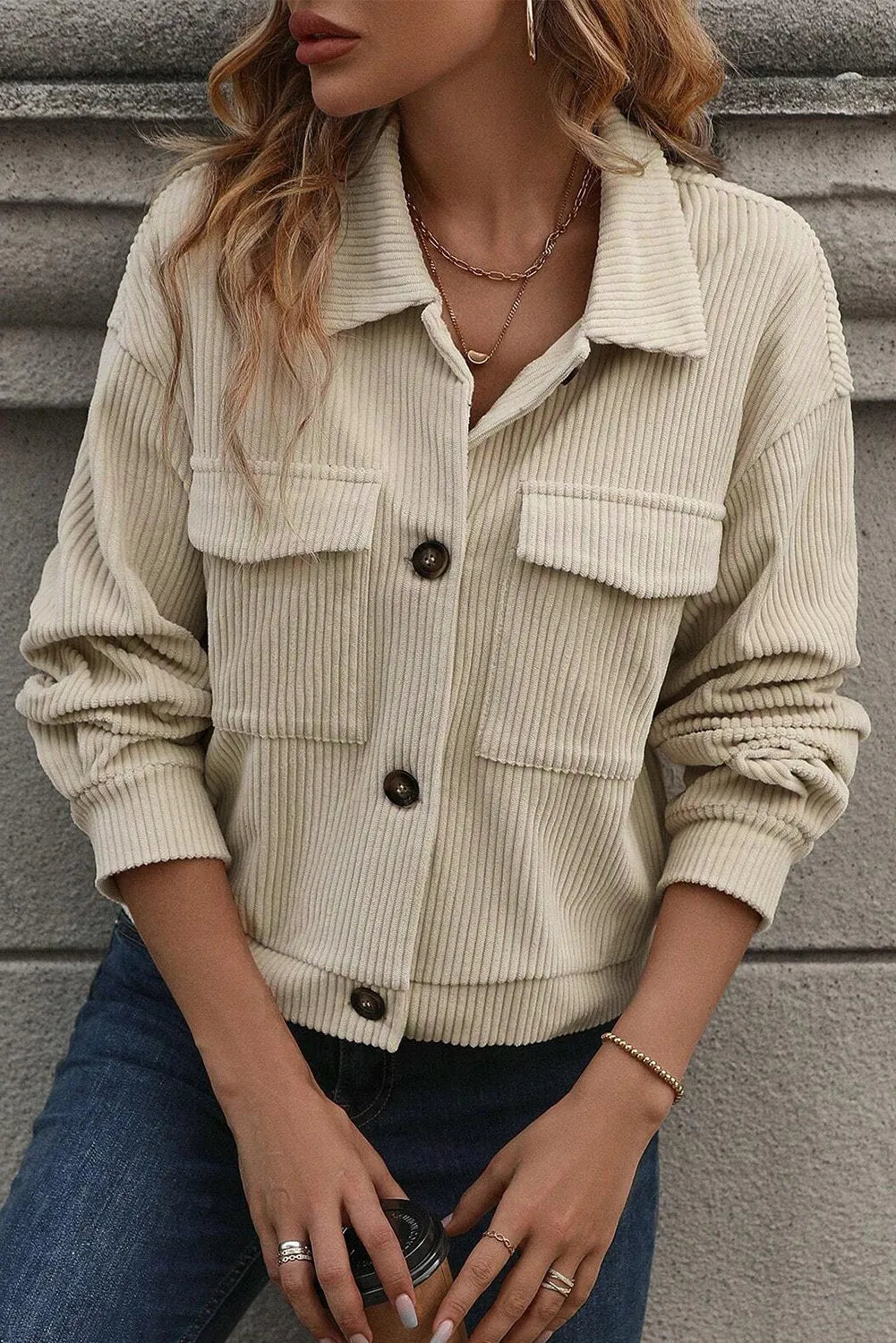 Tan Flap Pocket Jacket