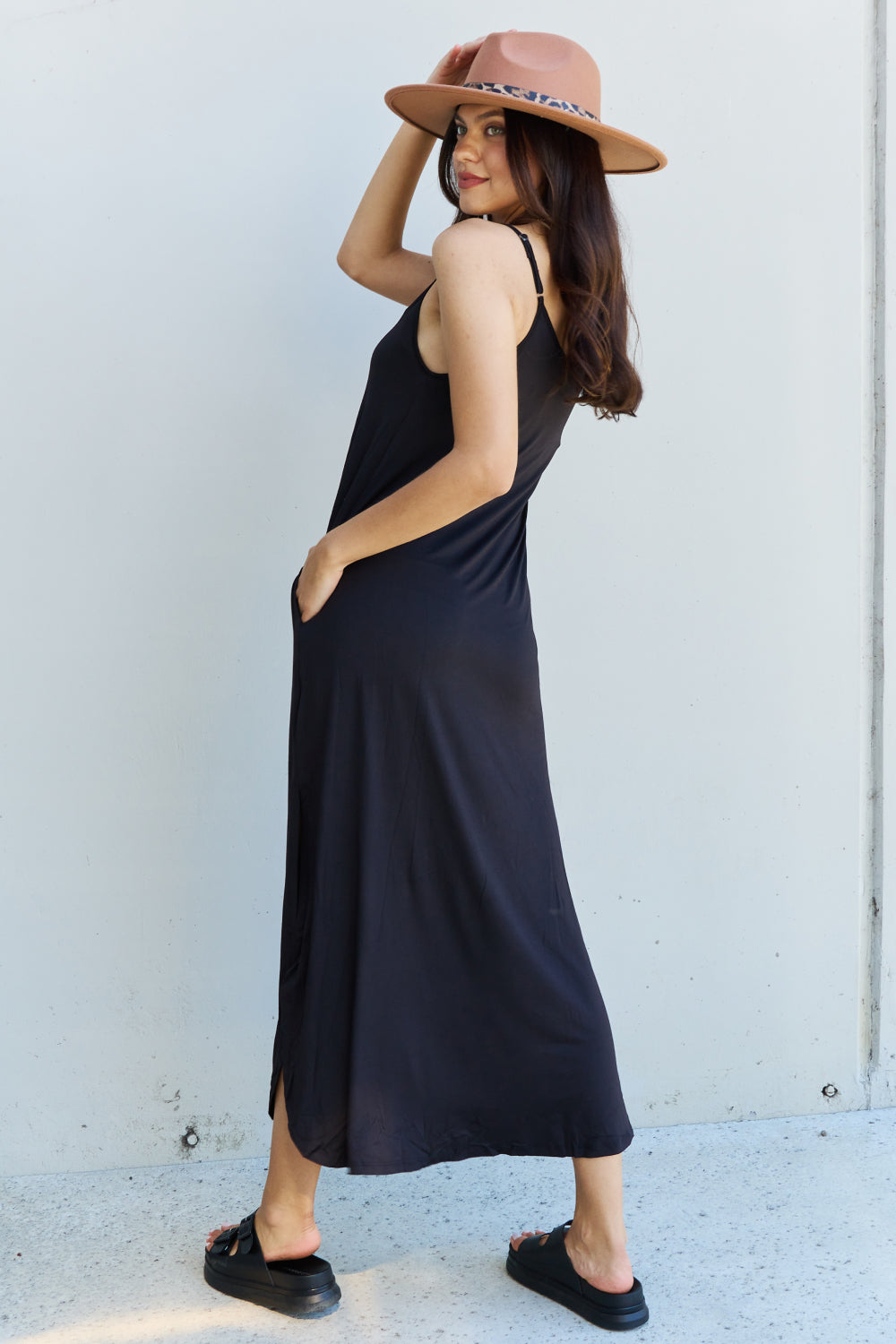 Good Energy Side Slit Maxi Dress