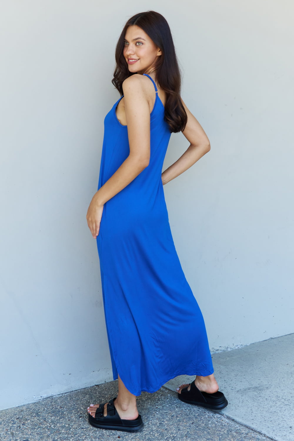 Good Energy Side Slit Maxi Dress