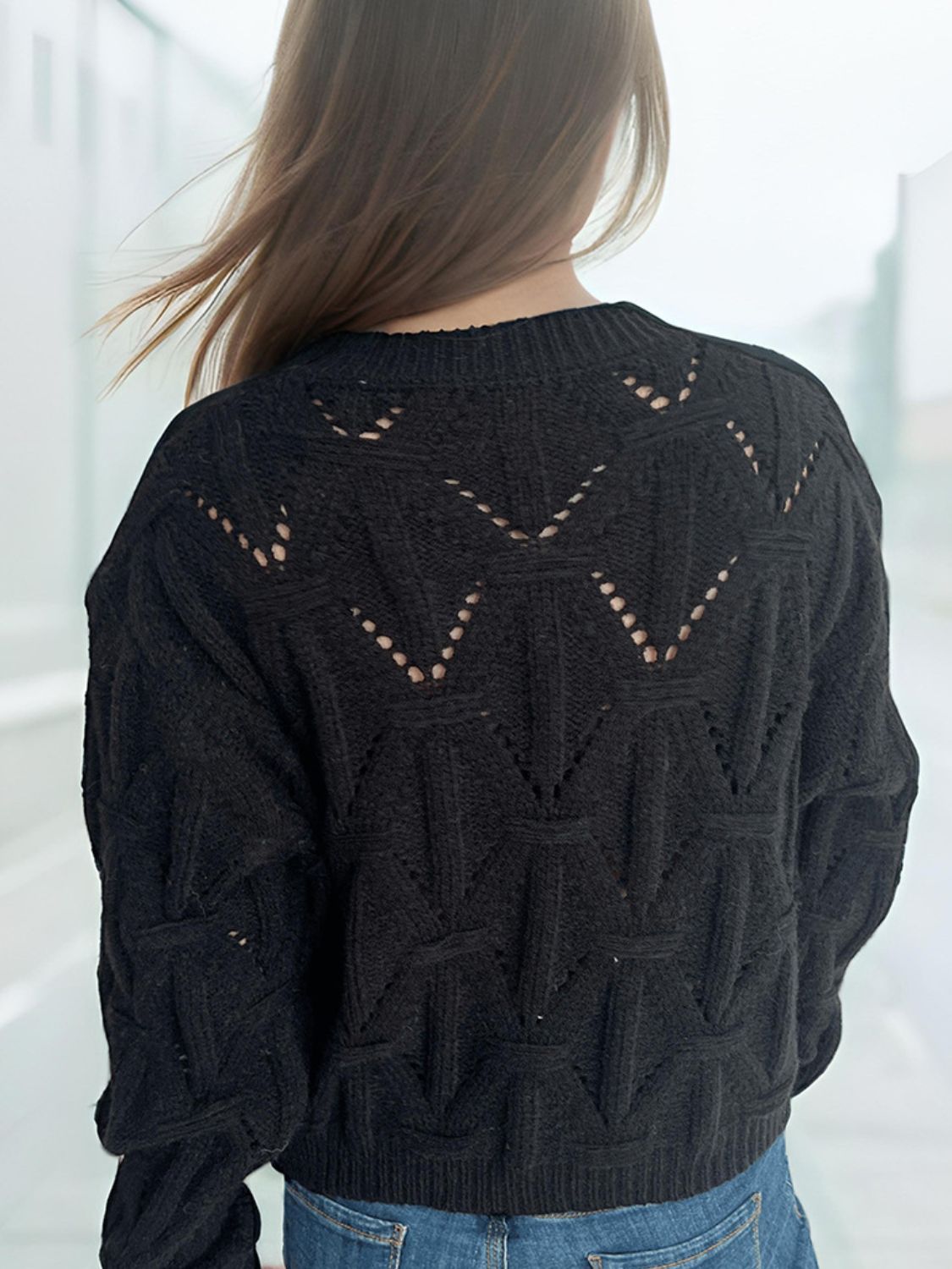 Openwork Cardigan