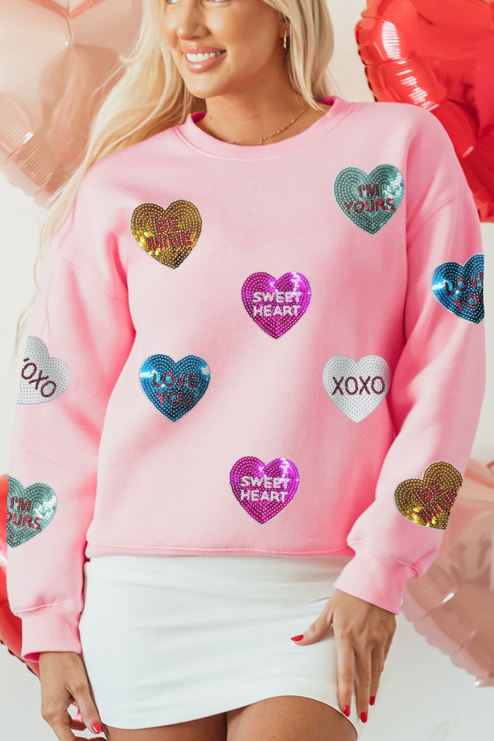 Sequin Be Mine Sweatshirt