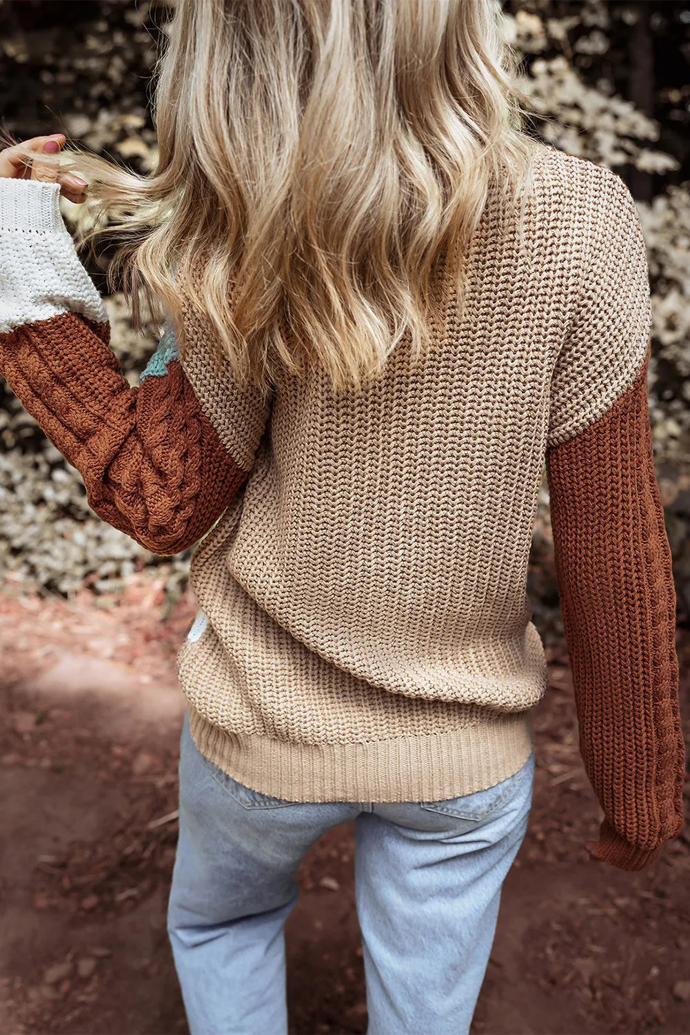 Autumn Arriving Color Block Sweater