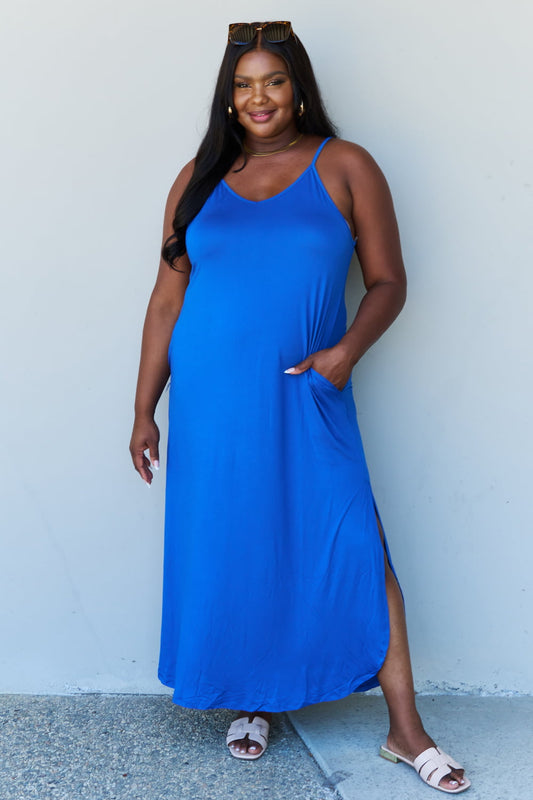 Good Energy Side Slit Maxi Dress