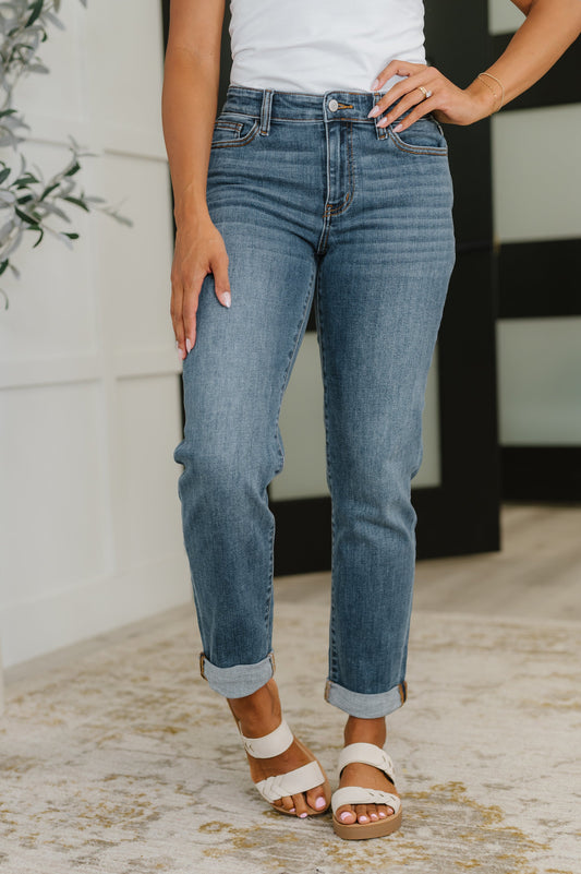 Colette Mid Rise Boyfriend Jeans