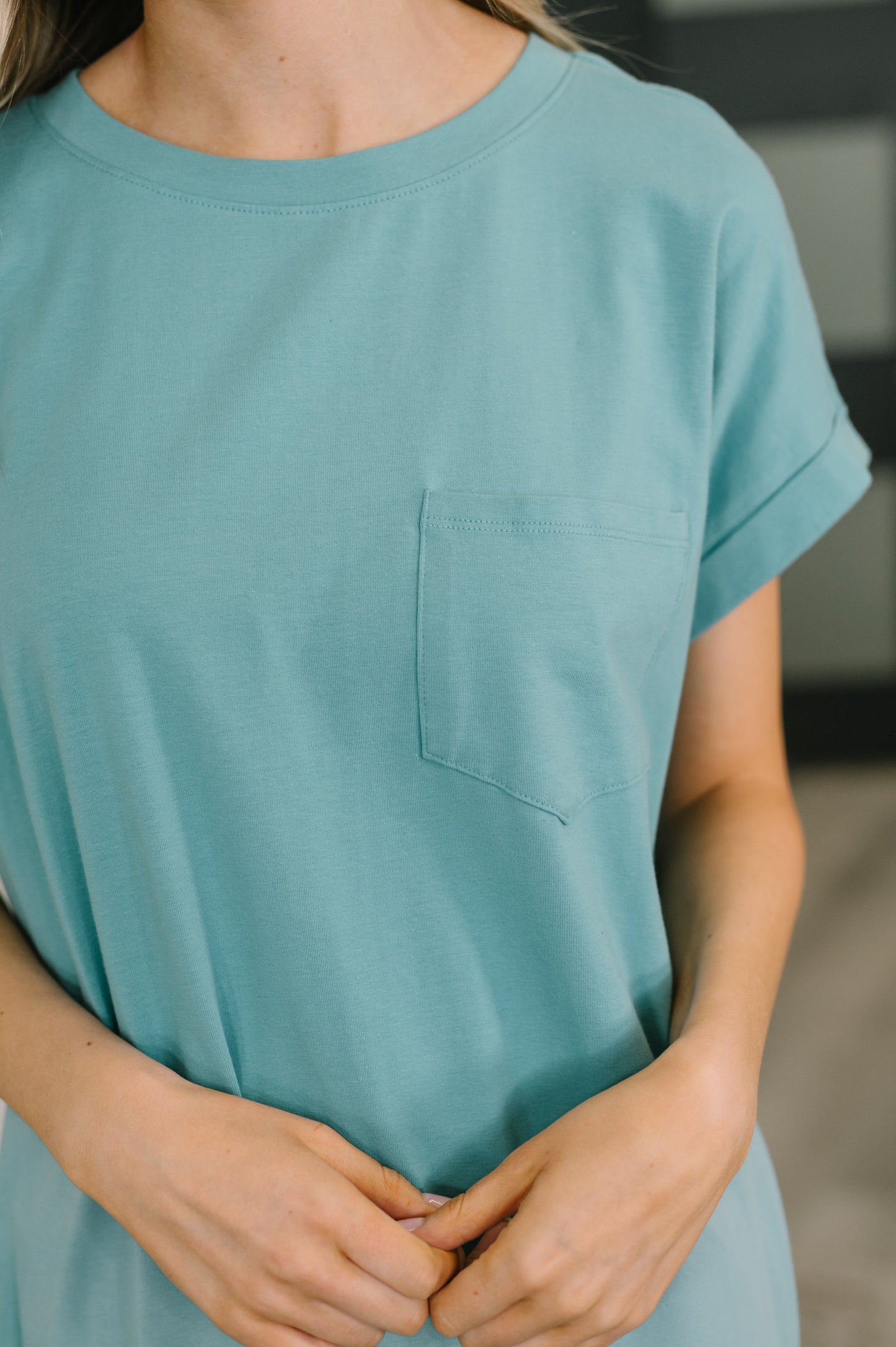 Fix You Right Up Midi Dress in Dusty Teal