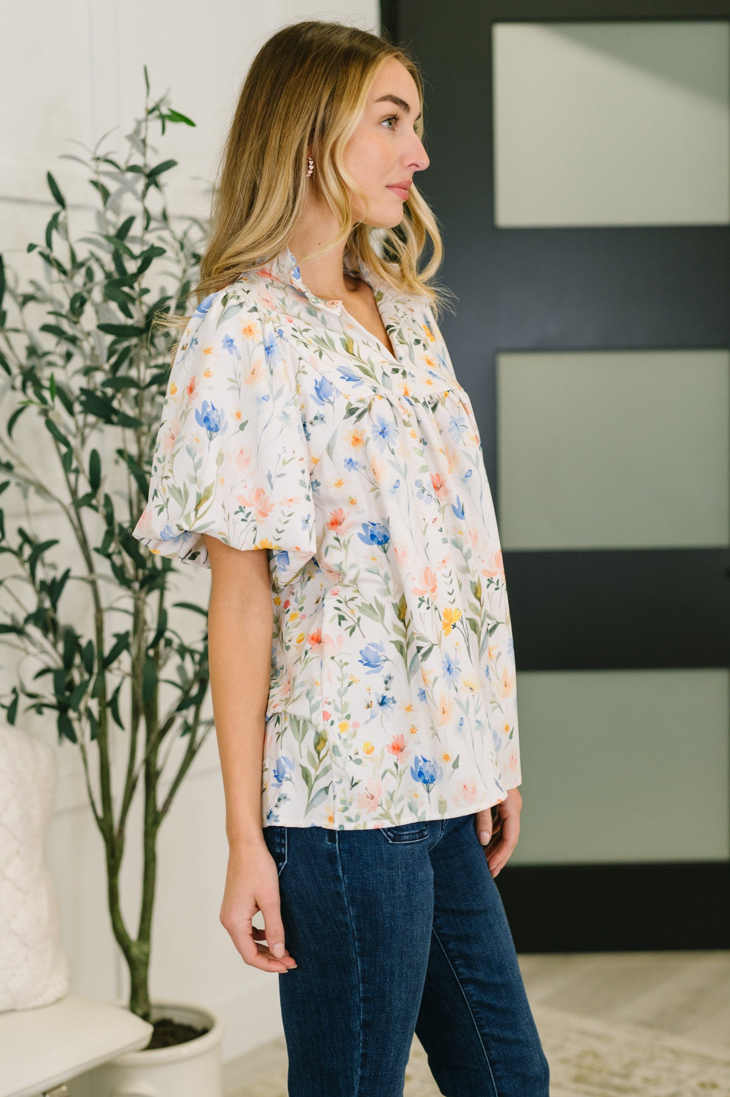 In All This Time Floral Blouse