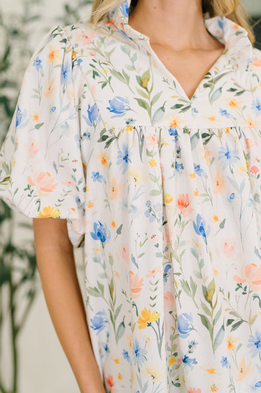 In All This Time Floral Blouse