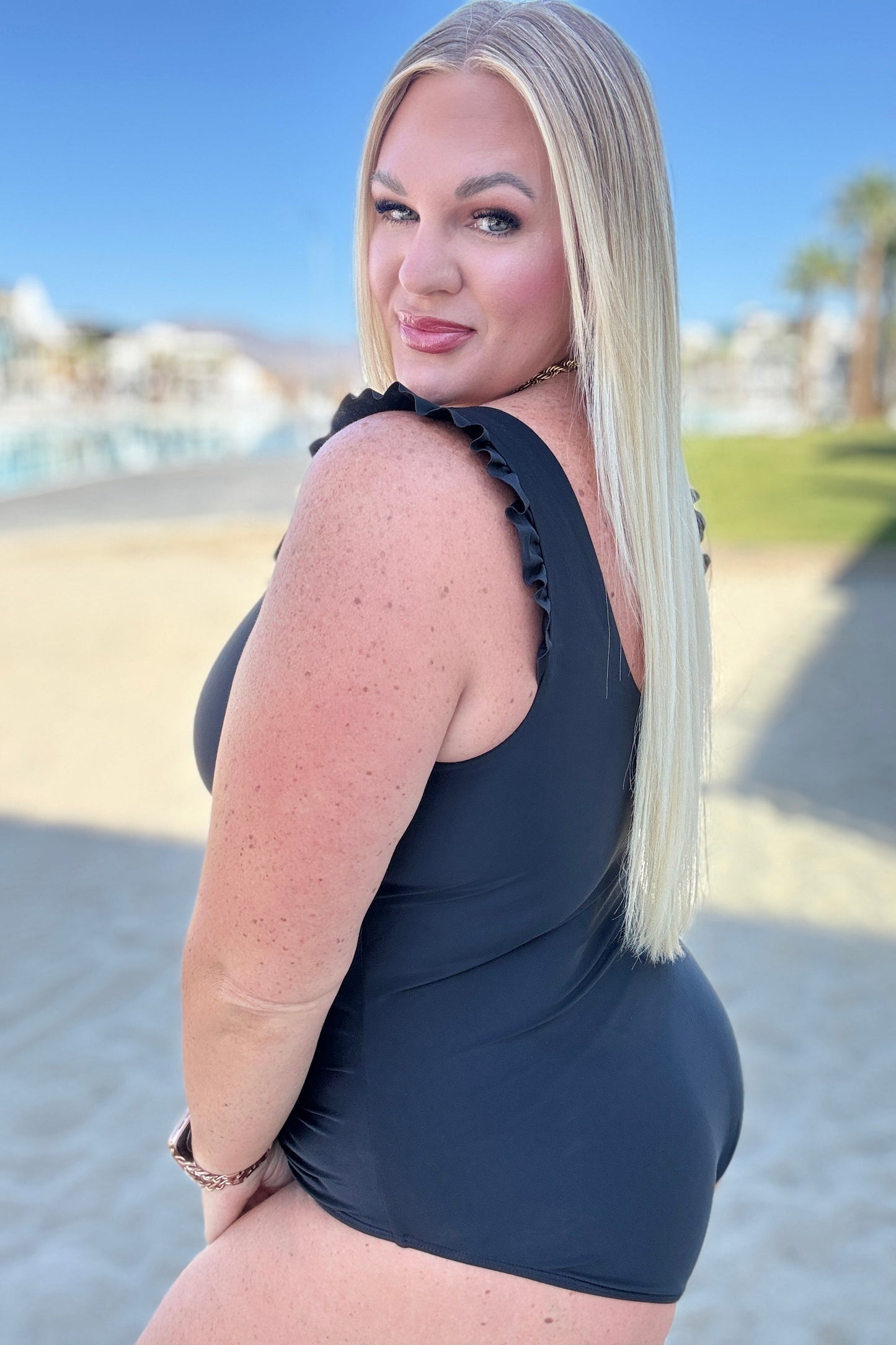 Maldives Ruffle Detail Swimsuit