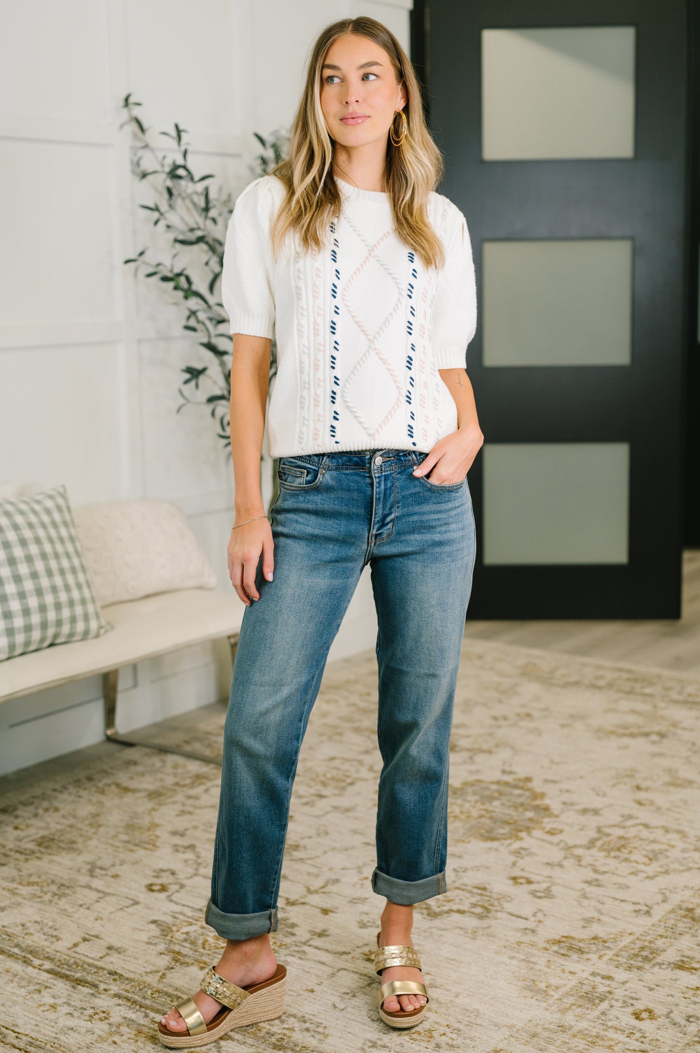 Need a Little Love Cable Knit Top