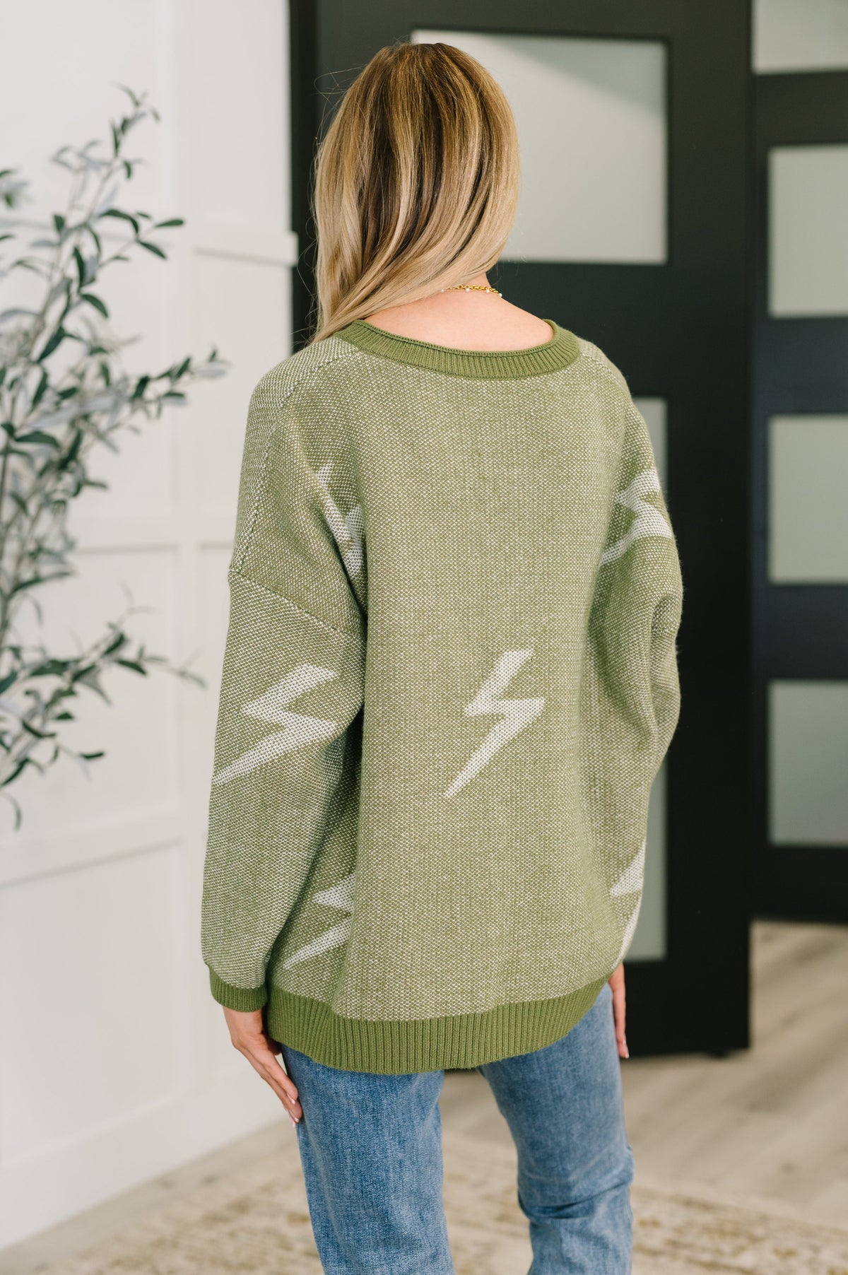Shock Value Sweater in Olive